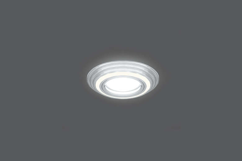 Светильник Gauss Backlight BL140 Кругл. Хром. Gu5.3, 3W, LED 4000K 1/40