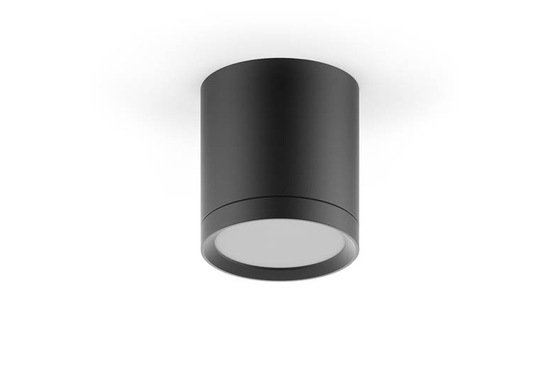 LED светильник накладной с рассеивателем HD015 6W (черный) 4100K 68х75, 420лм, 1/30